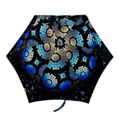 Illustration Tech Galaxy Robot Bot Science Mini Folding Umbrellas by danenraven