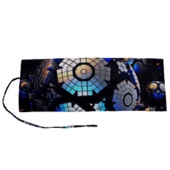 Illustration Tech Galaxy Robot Bot Science Roll Up Canvas Pencil Holder (s) by danenraven