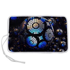 Illustration Tech Galaxy Robot Bot Science Pen Storage Case (m) by danenraven