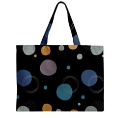 Circle Pattern Abstract Polka Dot Zipper Mini Tote Bag by danenraven