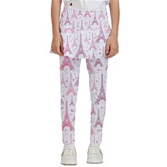 Eiffel Tower Pattern Wallpaper Kids  Skirted Pants by danenraven