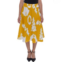 Orang Card Christmas Perfect Length Midi Skirt by artworkshop