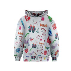 New Year Christmas Sketch Gifts Kids  Pullover Hoodie by artworkshop