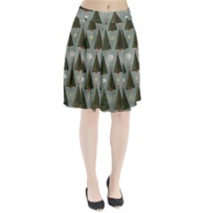Christmas Trees Pattern Pleated Skirt by artworkshop