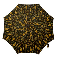 Christmas Background Seamless Hook Handle Umbrellas (small) by artworkshop