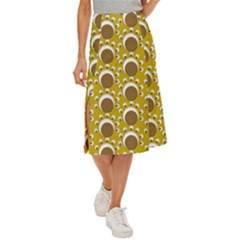 Minimalist Circles  Midi Panel Skirt by ConteMonfrey