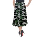 Illustration Camouflage Camo Army Soldier Abstract Pattern Midi Mermaid Skirt View2