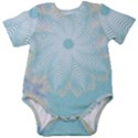 Floral Abstract Flowers Pattern Baby Short Sleeve Onesie Bodysuit View1