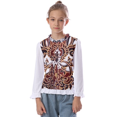Im Fourth Dimension Colour 72 Kids  Frill Detail Tee by imanmulyana