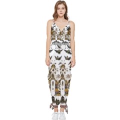 Im Fourth Dimension Colour 73 Sleeveless Tie Ankle Chiffon Jumpsuit by imanmulyana