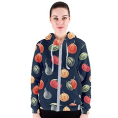 Vintage Vegetables  Women s Zipper Hoodie by ConteMonfreyShop