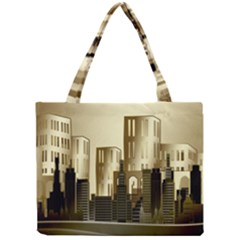 Architecture City House Mini Tote Bag by Jancukart