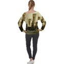 Architecture City House Off Shoulder Long Sleeve Velour Top View2