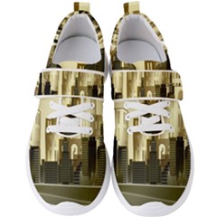 Architecture City House Men s Velcro Strap Shoes by Jancukart