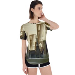 Architecture City House Perpetual Short Sleeve T-shirt by Jancukart
