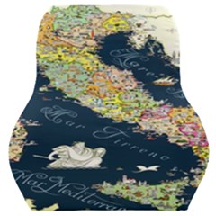 Map Italy Blue Car Seat Back Cushion  by ConteMonfrey
