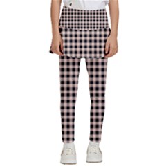 Purple Black Small Plaids Kids  Skirted Pants by ConteMonfrey
