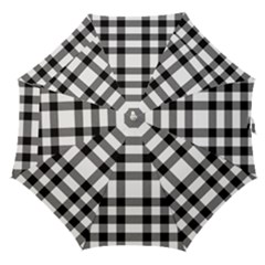 Black White Plaids  Straight Umbrellas by ConteMonfrey