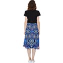 Cobalt arabesque Frill Hi Low Chiffon Skirt View2