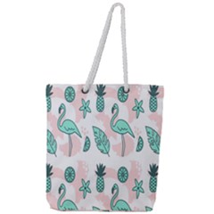 Art Geometric Full Print Rope Handle Tote (large) by nateshop