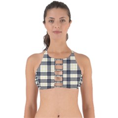 Gray And Yellow Plaids  Perfectly Cut Out Bikini Top by ConteMonfrey