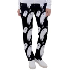 Ghost Background Halloween Women s Casual Pants by Wegoenart