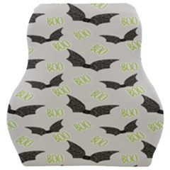 Boo! Bat Rain - Halloween Decor  Car Seat Velour Cushion  by ConteMonfrey