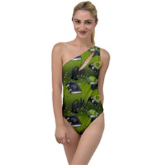 Ocultism Wicca Real Witch Halloween  To One Side Swimsuit by ConteMonfrey
