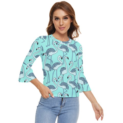Flemish Picture Drawing Summer Bell Sleeve Top by Wegoenart