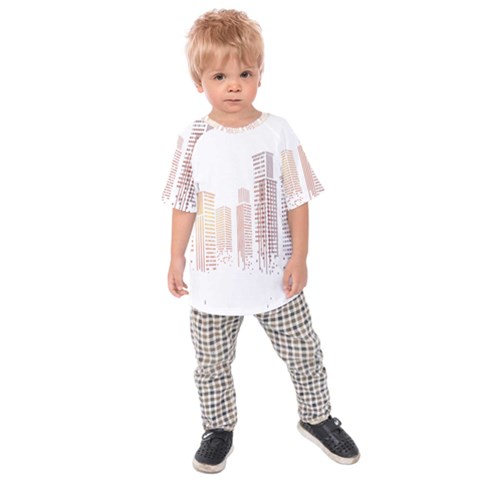 Buildings, Building City Building Condominium Skyscraper Kids  Raglan Tee by Jancukart