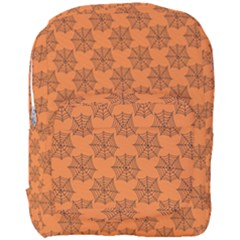 Halloween Black Orange Spider Web   Full Print Backpack by ConteMonfrey