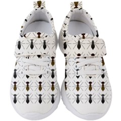 Ant Insect Pattern Cartoon Ants Kids  Velcro Strap Shoes by Ravend
