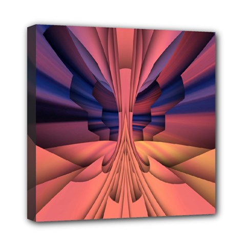 Pattern Colorful Background Abstarct Mini Canvas 8  X 8  (stretched) by Ravend