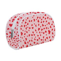 Hearts Valentine Heart Pattern Make Up Case (small) by Ravend