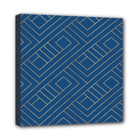 Abstract Geometry Pattern Mini Canvas 8  X 8  (stretched) by Ravend