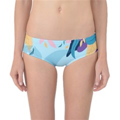 Illustration Leaves Leaf Nature Background Plant Classic Bikini Bottoms by Ravend
