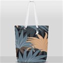 Leaves Background Digital Paper Full Print Rope Handle Tote (Small) View1