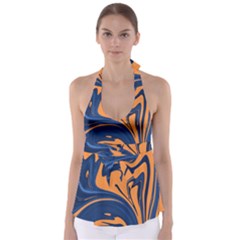 Abstract Background Texture Pattern Babydoll Tankini Top by Ravend