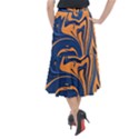 Abstract Background Texture Pattern Midi Mermaid Skirt View2