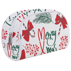 Merry Xmas Seamless Christmas Pattern Make Up Case (medium) by danenraven