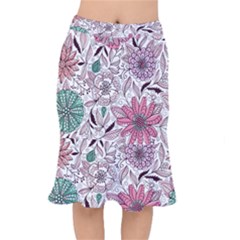 National Wind Flower Knitting Pattern Flower Symmetry Short Mermaid Skirt by danenraven