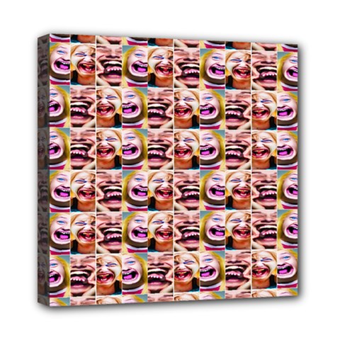 Funny Monsters Teens Collage Mini Canvas 8  X 8  (stretched) by dflcprintsclothing