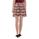 Funny Monsters Teens Collage A-Line Pocket Skirt View2