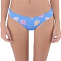 Seashell Clam Pattern Art Design Reversible Hipster Bikini Bottoms View3