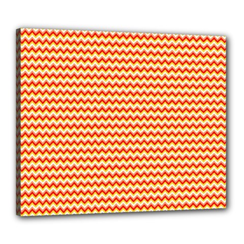 Pattern Zig Zag Stripe Geometric Canvas 24  X 20  (stretched) by Ravend
