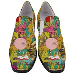 Cartoon Wallpapers Women Slip On Heel Loafers by Jancukart
