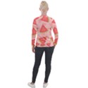 Background Watermelon Pattern Fruit Velvet Zip Up Jacket View2