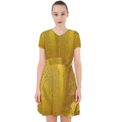 Beer Drink Glass Yellow Cup Bar Adorable In Chiffon Dress by Wegoenart