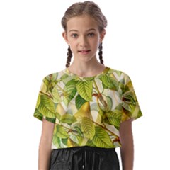 Pear Fruit Tree Organic Pattern Kids  Basic Tee by Wegoenart