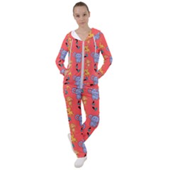 Elephant Cartoon Animal Monkey Women s Tracksuit by Wegoenart